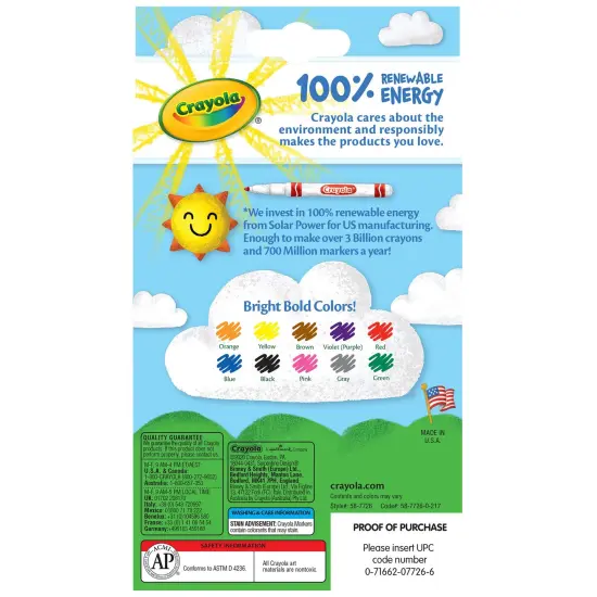 Crayola Fine Line Markers-Classic Colors 10/Pkg {2}