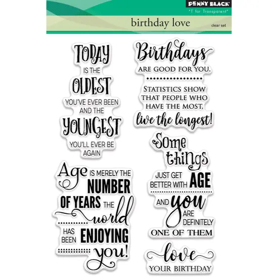 Penny Black Clear Stamps-Birthday Love {1}