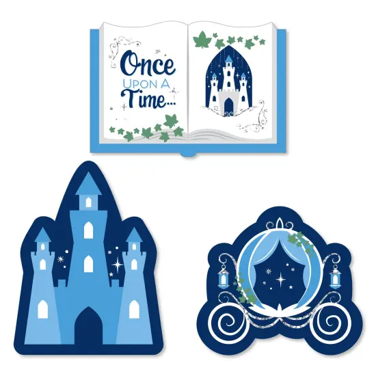 Big Dot of Happiness Fairy Tale Fantasy - DIY Shaped Royal Prince and Princess Party Cut-Outs - 24 Count {1}