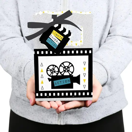 Big Dot of Happiness Movie - Hollywood Party Favor Boxes - Set of 12 {6}
