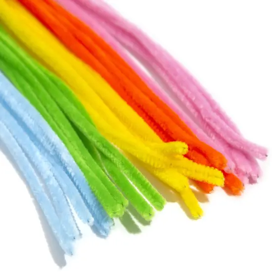 CousinDIY Chenille Stems 6mmx12" 25/Pkg-Multi-Colored {5}