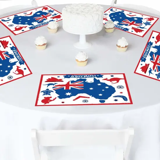 Big Dot of Happiness Australia Day - Paper G'Day Mate Aussie Party Coloring Sheets - Activity Placemats - Set of 16 {4}