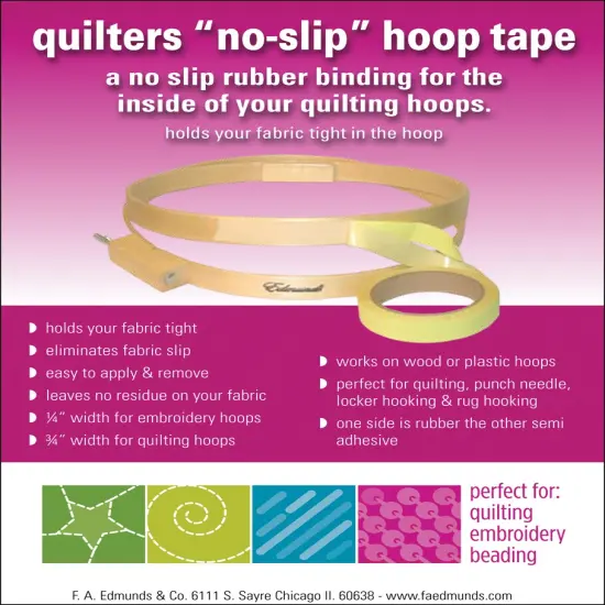 Frank A. Edmunds Quilter's No-Slip Hoop Tape-.75"X3yd {1}