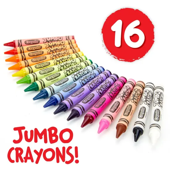 Crayola Jumbo Crayons-16/Pkg {6}