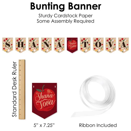 Big Dot of Happiness Rosh Hashanah - New Year Party Supplies Decoration Kit - Decor Galore Party Pack - 51 Pieces {7}