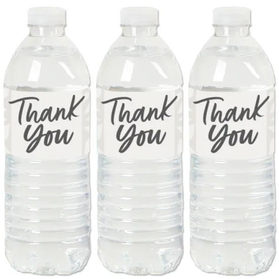 Big Dot of Happiness Champagne Elegantly Simple - Guest Party Favors Water Bottle Sticker Labels - Set of 20 {1}