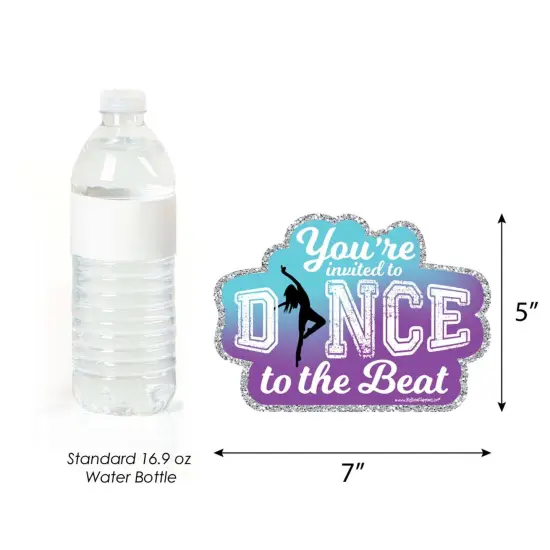 Big Dot of Happiness Must Dance to the Beat - Dance - Shaped Fill-in Invites - Dance Party or Birthday Party Invite Cards with Envelopes - Set of 12 {6}