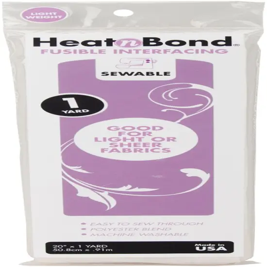 HeatnBond Lightweight Iron-On Fusible Interfacing-20"X36" {1}