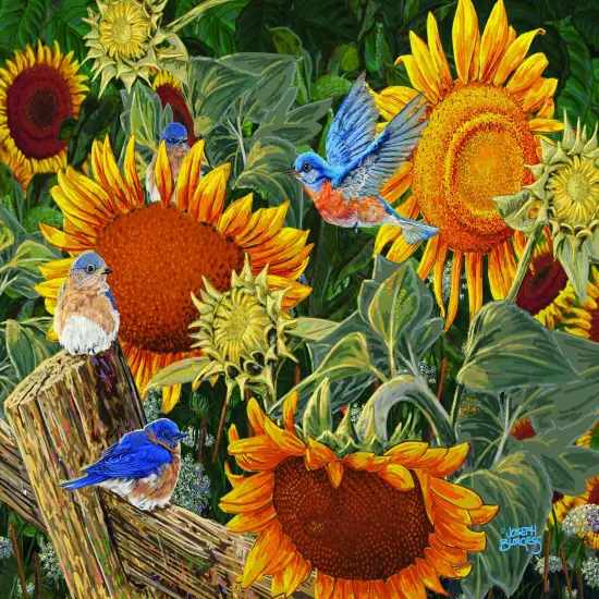 Sunsout Sunflower Patch 300 pc Jigsaw Puzzle 38949 {1}