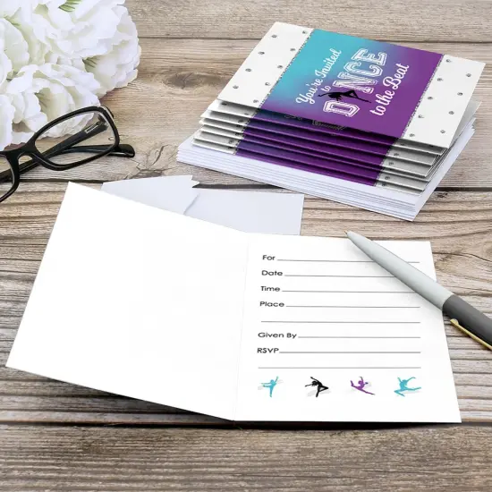 Big Dot of Happiness Must Dance to the Beat - Dance - Fill-in Dance Party or Birthday Party Invitations (8 count) {6}