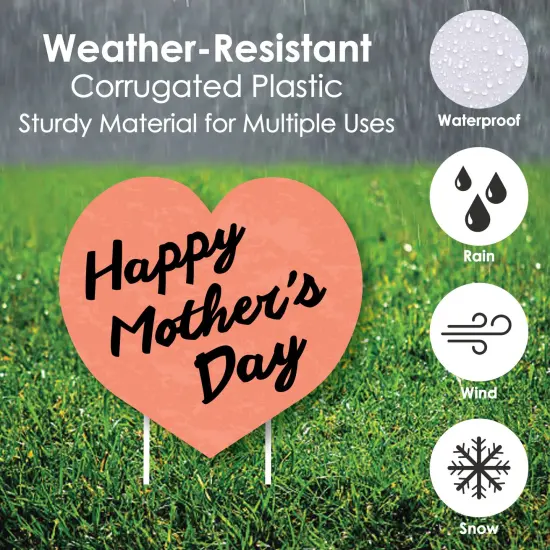 Big Dot of Happiness Best Mom Ever - Yard Sign & Outdoor Lawn Decorations - Mother's Day Yard Signs - Set of 8 {4}