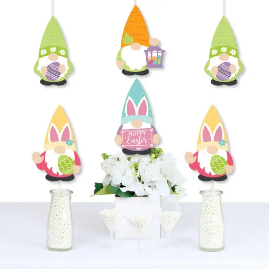 Big Dot of Happiness Easter Gnomes - Decorations DIY Spring Bunny Party Essentials - Set of 20 {1}