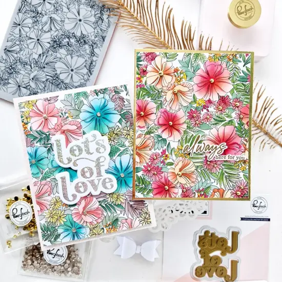 Pinkfresh Studio Hot Foil Plate & Die Set-Lots Of Love {3}