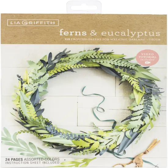 Lia Griffith Paper Stack 8.5"X11" 24/Pkg-Fern {1}