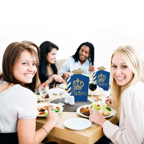 Big Dot of Happiness Royal Prince Charming - Table Decorations - Baby Shower or Birthday Party Fold and Flare Centerpieces - 10 Count {7}