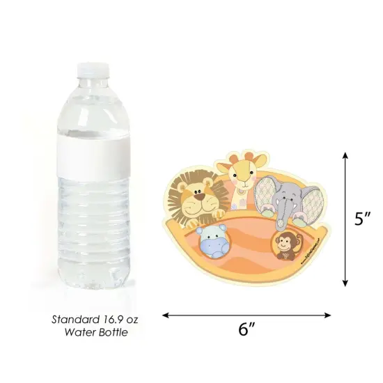 Big Dot of Happiness Noah's Ark - Shaped Fill-in Invitations - Baby Shower Invitation Cards with Envelopes - Set of 12 {6}