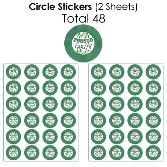 Big Dot of Happiness Family Tree Reunion - Family Gathering Party Candy Favor Sticker Kit - 304 Pieces {7}
