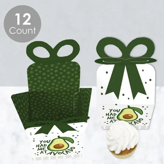 Big Dot of Happiness Hello Avocado - Square Favor Gift Boxes - Fiesta Party Bow Boxes - Set of 12 {4}