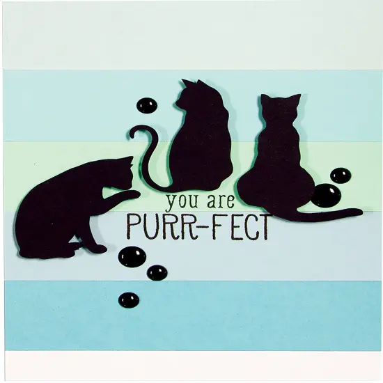 Spellbinders Shapeabilities Die D-Lites-Kitty Cats 1.15" To 1.85" {3}