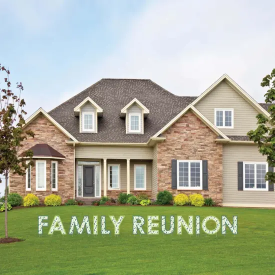 Big Dot of Happiness Family Tree Reunion - Yard Sign Outdoor Lawn Decorations - Family Gathering Party Yard Signs - Family Reunion {1}