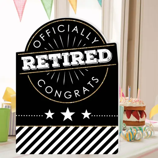 Big Dot of Happiness Happy Retirement - Congratulations Giant Greeting Card - Big Shaped Jumborific Card {3}