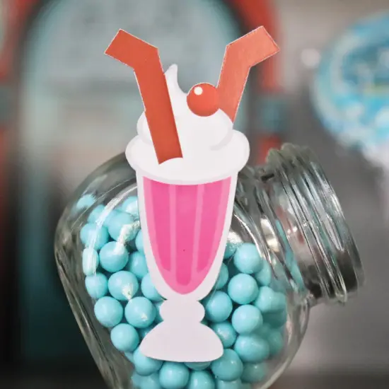 Big Dot of Happiness 50's Sock Hop - DIY Shaped 1950s Rock N Roll Party Cut-Outs - 24 Count {7}