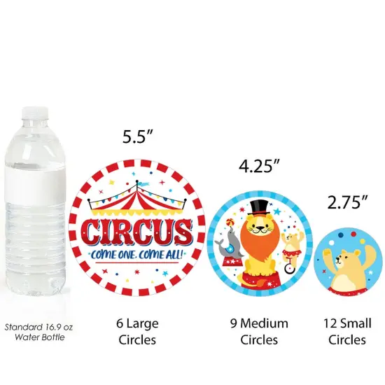 Big Dot of Happiness Carnival - Step Right Up Circus - Carnival Themed Giant Circle Confetti - Party Decorations - Large Confetti 27 Count {4}