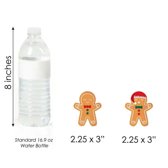 Big Dot of Happiness Gingerbread Christmas - DIY Shaped Gingerbread Man Holiday Party Cut-Outs - 24 Count {7}