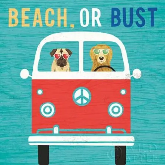 Beach Bums Bus Poster Print by Michael Mullan - Item # VARPDX23269 {2}