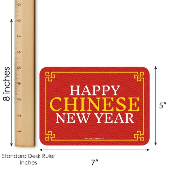 Big Dot of Happiness Lunar New Year - Bingo Cards and Markers - Party Bingo Game - Set of 18 {6}
