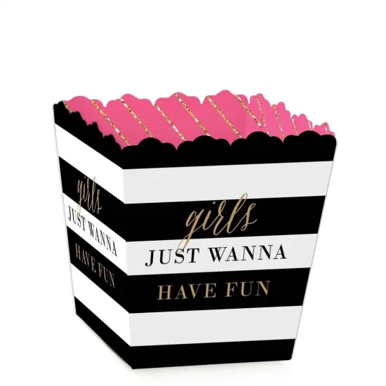 Big Dot of Happiness Girls Night Out - Party Mini Favor Boxes - Bachelorette Party Treat Candy Boxes - Set of 12 {1}