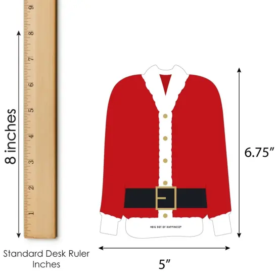 Big Dot of Happiness Jolly Santa Claus - Bingo Cards and Markers - Christmas Party Shaped Bingo Game - Set of 18 {6}