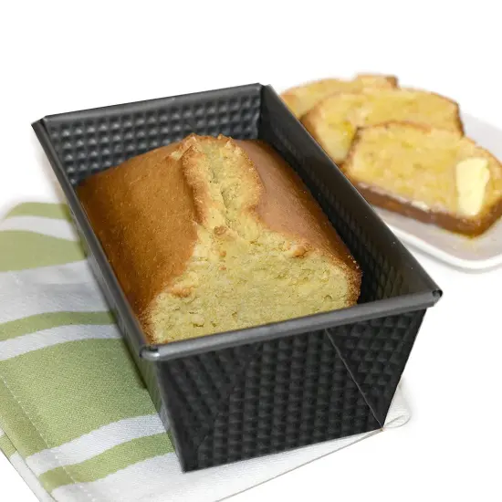 Norpro 8" Heavy Gauge Corrugated Nonstick Bread Pan Square Corner Tapered Side {5}