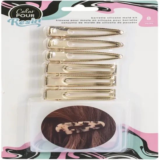 American Crafts Color Pour Resin Mold-Barrette {1}
