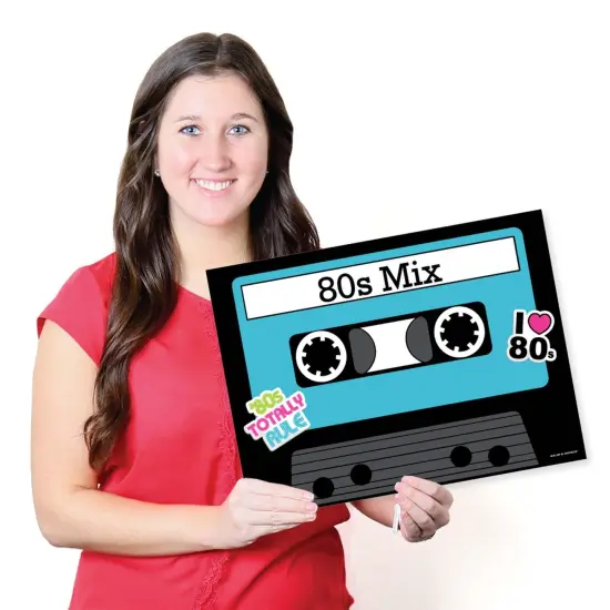 Big Dot of Happiness 80's Retro - Party Table Decorations - Totally 1980s Party Placemats - Set of 16 {7}