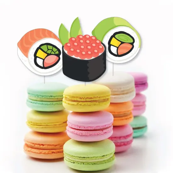 Big Dot of Happiness Let's Roll - Sushi - DIY Shaped Japanese Party Cut-Outs - 24 Count {4}