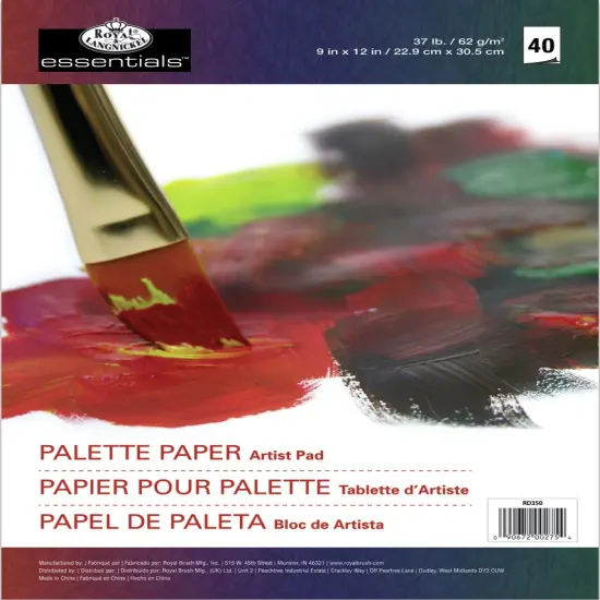 Royal & Langnickel(R) essentials(TM) Palette Paper Pad-8.25"X11.5", 40 Sheets {1}