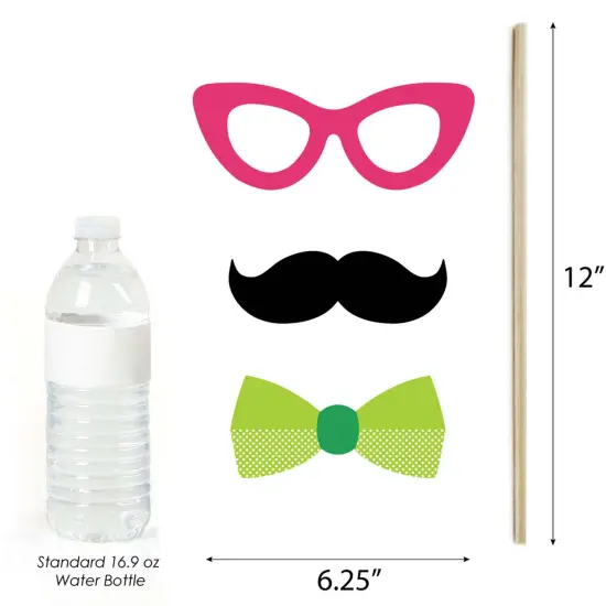 Big Dot of Happiness Cheerful Happy Birthday - Colorful Birthday Party Photo Booth Props Kit - 20 Count {6}