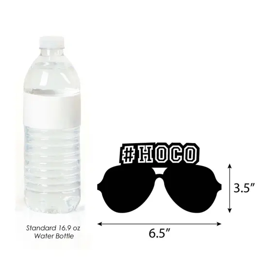 Big Dot of Happiness Hoco Dance - Glasses and Masks - Paper Card Stock Party Photo Booth Props Kit - 10 Count {6}