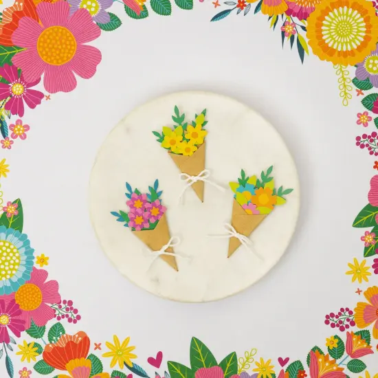 Paige Evans Splendid Dimensional Stickers - Bouquets, 9pcs {4}