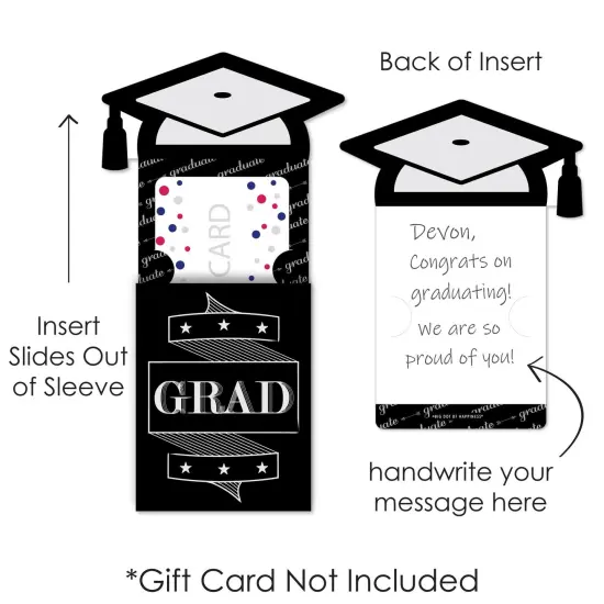 Big Dot of Happiness Graduation Cheers - Graduation Party Money and Gift Card Sleeves - Nifty Gifty Card Holders - Set of 8 {7}