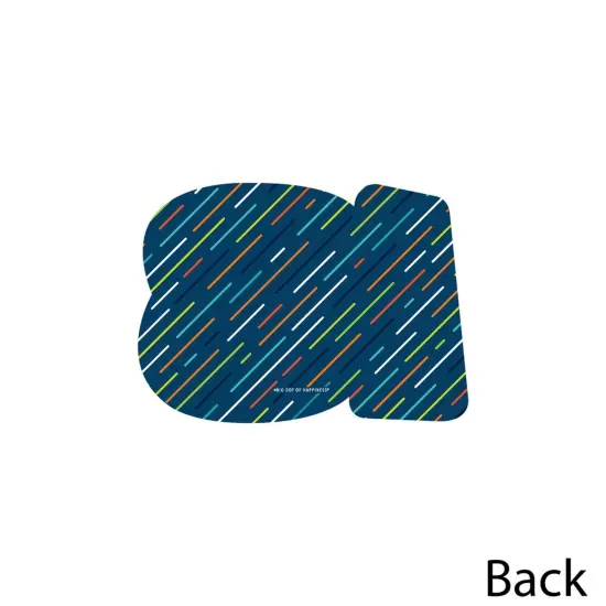 Big Dot of Happiness Boy 13th Birthday - Thirteen Shaped Decorations DIY Official Teenager Birthday Party Essentials - Set of 20 {4}