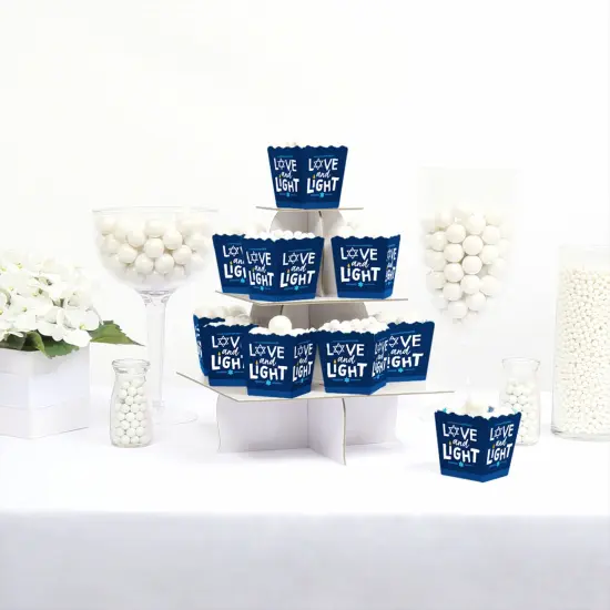 Big Dot of Happiness Hanukkah Menorah - Party Mini Favor Boxes - Chanukah Holiday Party Treat Candy Boxes - Set of 12 {3}