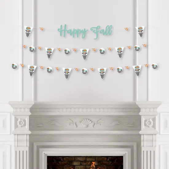 Big Dot of Happiness Happy Fall Truck - Harvest Pumpkin Party Letter Banner Decoration - 36 Banner Cutouts and Happy Fall Banner Letters {4}