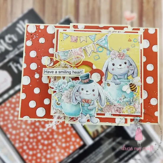 Dress My Craft Transfer Me Sheet A4-Kidland Tiles {3}