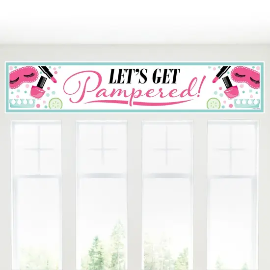 Big Dot of Happiness Spa Day - Girls Makeup Party Decorations Party Banner {6}