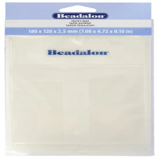Beadalon Tacky Bead Mat-7.08"X4.72"X.10" {1}
