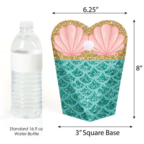 Big Dot of Happiness Let's Be Mermaids - Baby Shower or Birthday Party Favors - Gift Heart Shaped Favor Boxes for Women & Girls - Set of 12 {4}