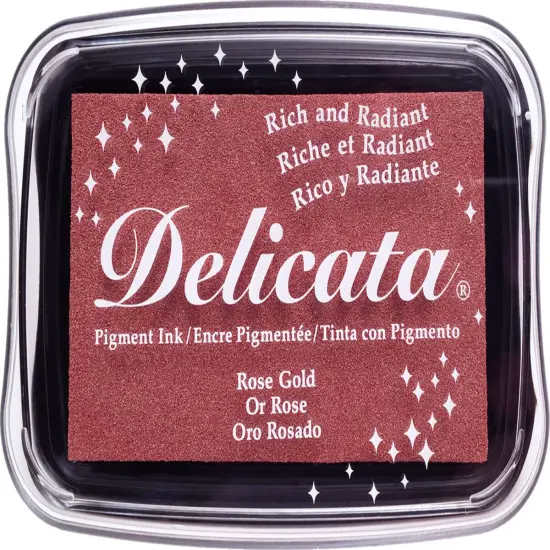 Delicata Pigment Ink Pad-Rose Gold {1}