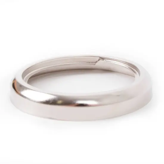 Aladdin Blade Style Burner Collar for Oil Lamps, Glue-On, N122N Nickel Finish {3}